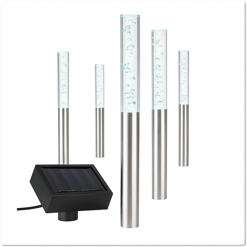 6er Set LED Solarleuchten Bubbles für stimmungsvolle Beleuchtung – Galeriebild 3, Artikelnummer 17597