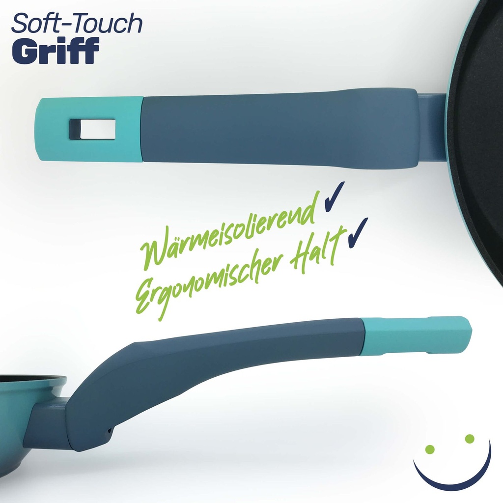 24 cm Aluminium Pfanne mit Antihaftbeschichtung & Soft Touch Griff – Galeriebild 6, Artikelnummer 17196