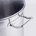 Edelstahl Universaltopf 20 L m. Glasdeckel – Galeriebild 4, Artikelnummer 9474