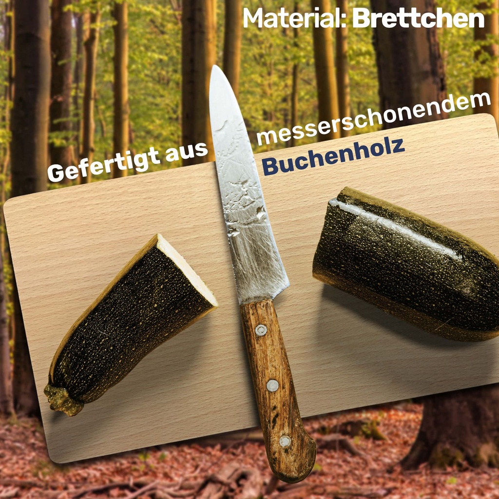 Frühstücksbrettchen Holzbrett Buche 22x12x1 cm – Galeriebild 3, Artikelnummer 7476