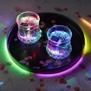 2er Set bunte LED Trinkgläser mit Farbwechsellicht 210ml Kunststoff – Galeriebild 5, Artikelnummer 18310