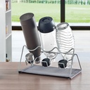Abtropfgestell 3 Flaschen Deckenhalter 30x17x14 cm