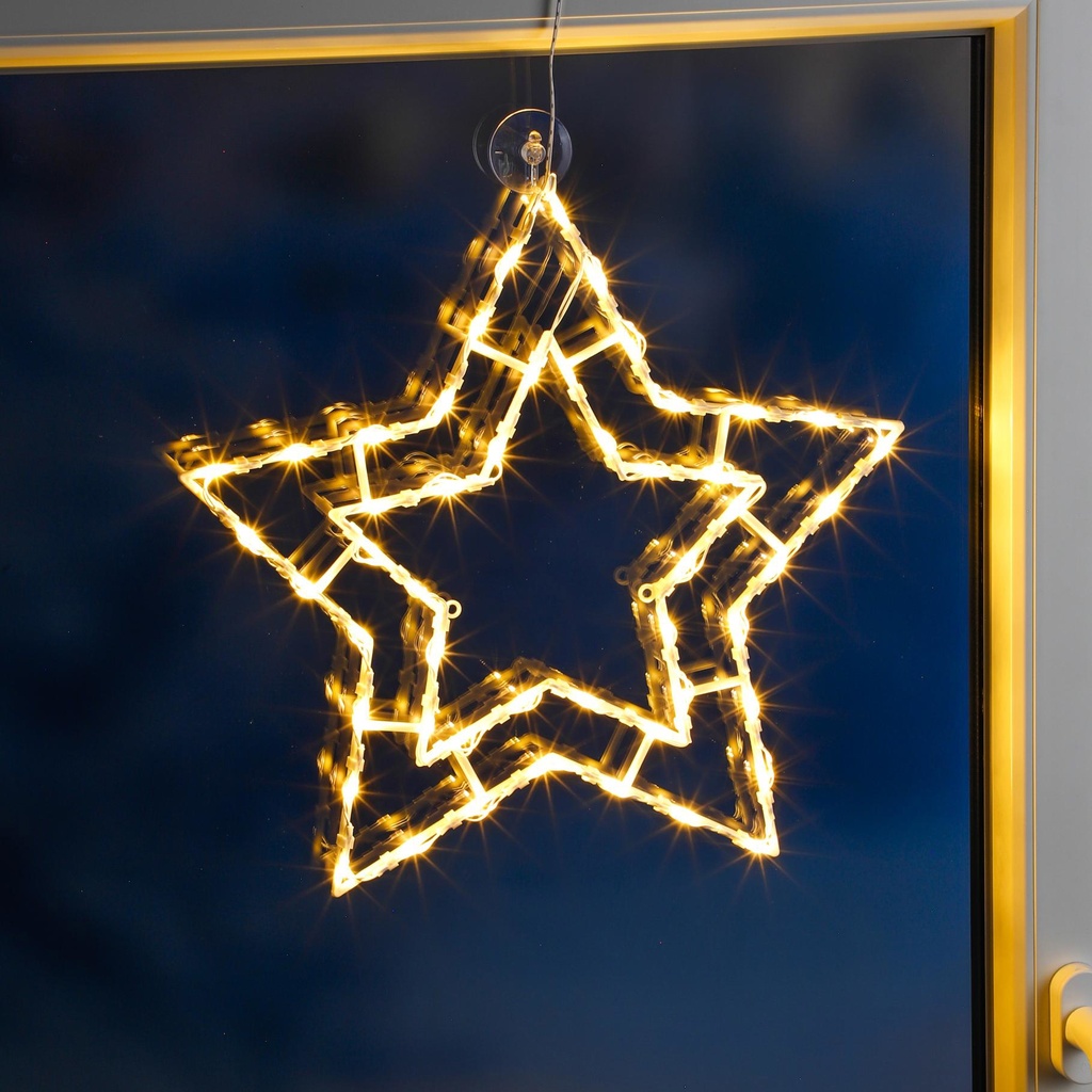 Fenstersilhouette mit 50 LED für den Innengebrauch, Artikelnummer 18523