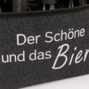 Flaschentasche Filz 6 Fächer Der Schöne und das Bier Tragetasche – Galeriebild 6, Artikelnummer 18097