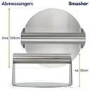 Smash-Burger Maker Set 4-teilig mit Haube, Pressen und BBQ-Wender – Galeriebild 9, Artikelnummer 17930