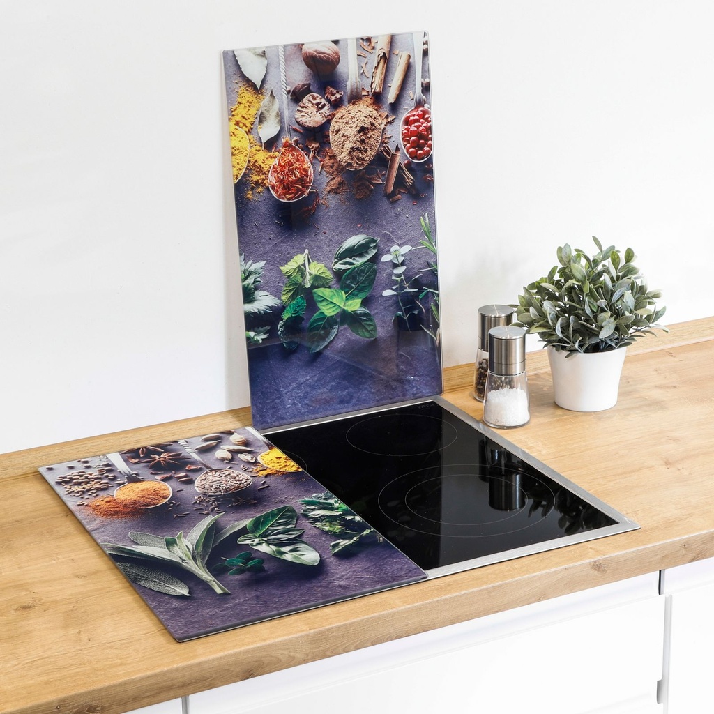 2er Set Herdabdeckplatten Ceranfeldabdeckung Herdabdeckung