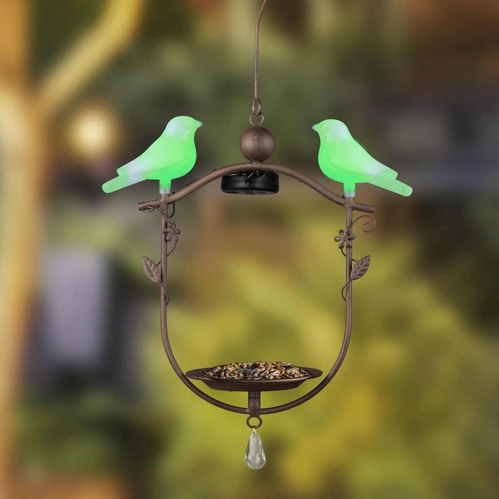 LED Solar Vogelfutterstation hängend – Galeriebild 1, Artikelnummer 16351