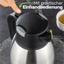 Edelstahl Isolierkanne 1,5 Liter mit Einhandbedienung – Galeriebild 1, Artikelnummer 17759