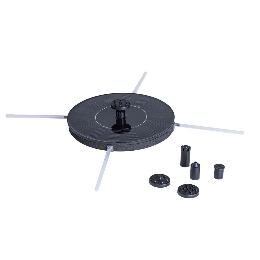 Solar Springbrunnen Ø 16 cm mit 7 verschiedene Düsen – Galeriebild 6, Artikelnummer 17287