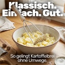 Kartoffelstampfer aus Buche mit Metallplatte für Kartoffelpüree – Galeriebild 7, Artikelnummer 1580