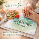 Frühstücksbrettchen Melamin mit Gummifüßen Motiv Lieblingsmensch – Galeriebild 1, Artikelnummer 18242