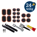 24-tlg. Fahrrad Reparatur Set Flicken Rundflicken Gummilösung Ventil Aufrauher, Artikelnummer 9849