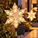2er Set LED Gartenstecker Stern ca. 23,5 x 66 cm – Galeriebild 1, Artikelnummer 18515