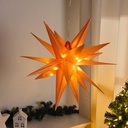 LED Weihnachtsstern orange, für d. Außengebrauch, ca. Ø 56 cm, Artikelnummer 18505