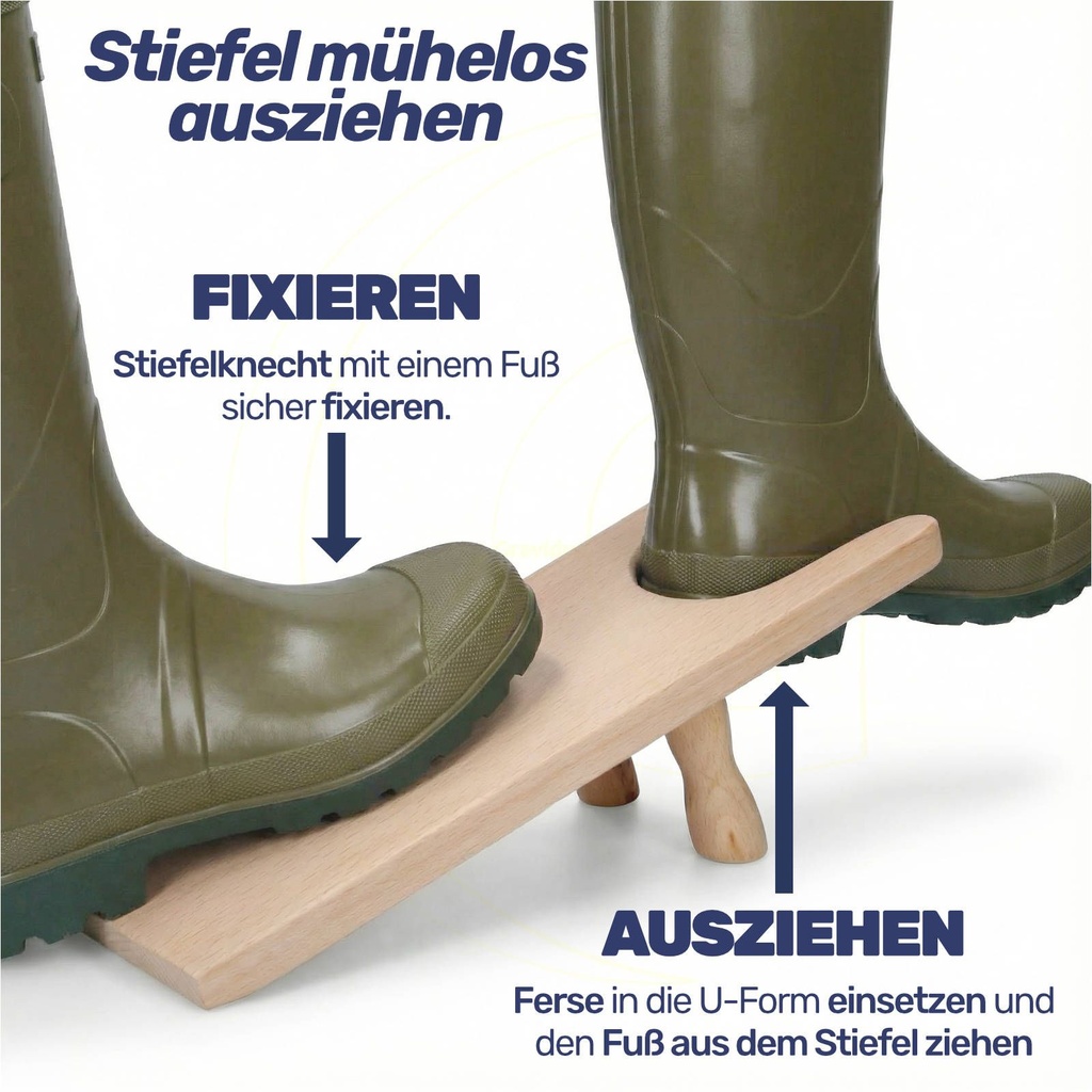 Stiefelknecht aus Holz praktischer Stiefelauszieher Ausziehhilfe – Galeriebild 6, Artikelnummer 1929