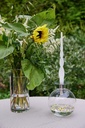 Höhenverstellbare Vase aus mundgeblasenem Glas mit Metallakzenten – Galeriebild 1, Artikelnummer 17544