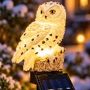 LED Solar Schneeeule Gartenstecker 45 cm mit weißer LED Gartendeko – LED Solar Schneeeule Gartenstecker 45 cm mit weißer LED Gartendeko – Galerie 1, Artikelnummer 18533