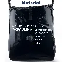 Tarpaulin-Fahrradtasche grau – Galeriebild 1, Artikelnummer 18365