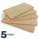 5x Holz Frühstücksbrettchen Vesperbrett Brettchen – Galeriebild 2, Artikelnummer 2241