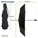 Regenschirm Automatiktaschenschirm windfest 97 cm schwarz mit Hülle – Galeriebild 6, Artikelnummer 2493