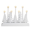 Beleuchtete Weihnachts Silhouette Metall Tannenbaum mit 7 LED Sternen – Galeriebild 3, Artikelnummer 18282