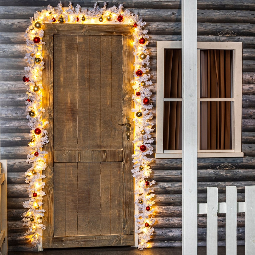 Tannengirlande 80 LEDs & 36 Kugeln – Galeriebild 1, Artikelnummer 15371