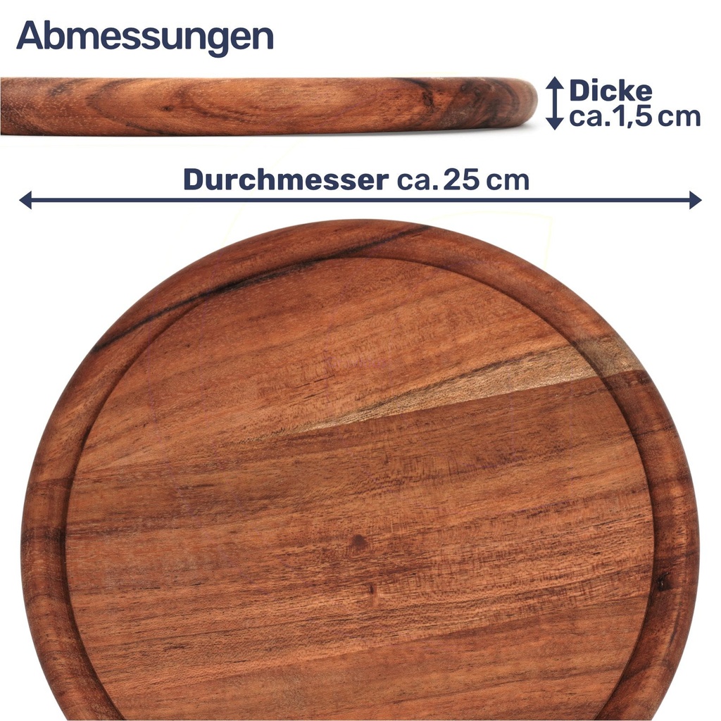 Vesperteller aus Akazienholz – stilvoll & funktional – Galeriebild 7, Artikelnummer 17294