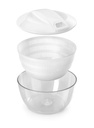 Salatschleuder 24 cm mit Seilzug, 4 L, Kunststoff weiß/transparent – Galeriebild 3, Artikelnummer 18247