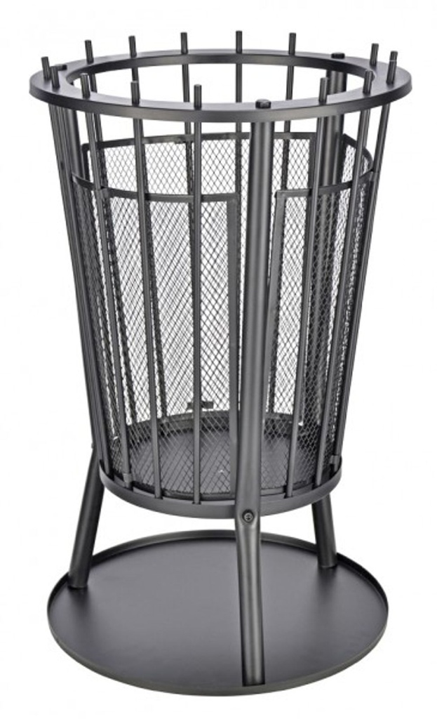 Feuerkorb mit Funkenschutz und Bodenplatte Ø40 cm für Garten Terrasse – Galeriebild 6, Artikelnummer 2790