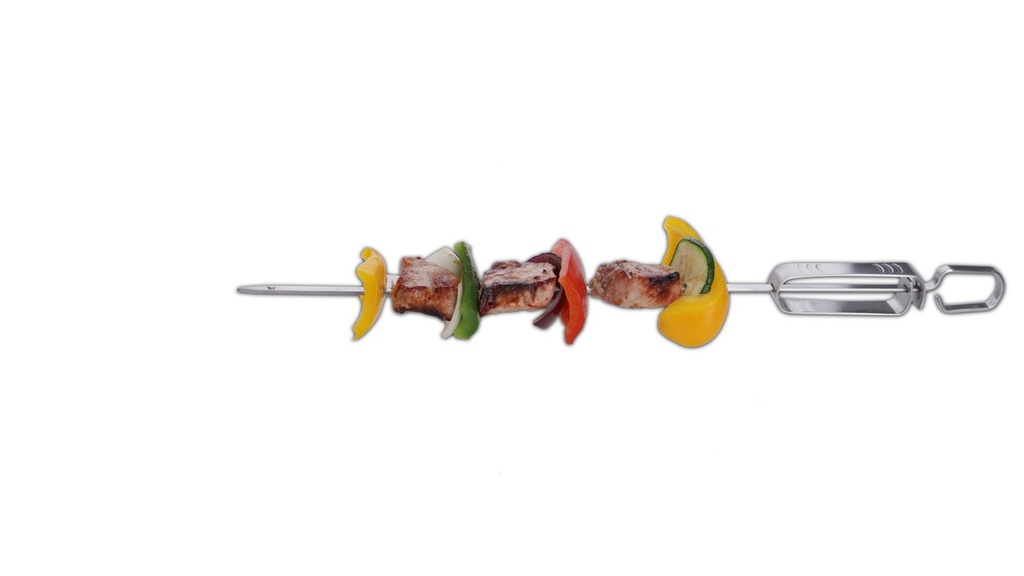 4er Set Grillspieße mit Abstreifer 35 cm Schaschlikspieß Edelstahl – Galeriebild 2, Artikelnummer 15530