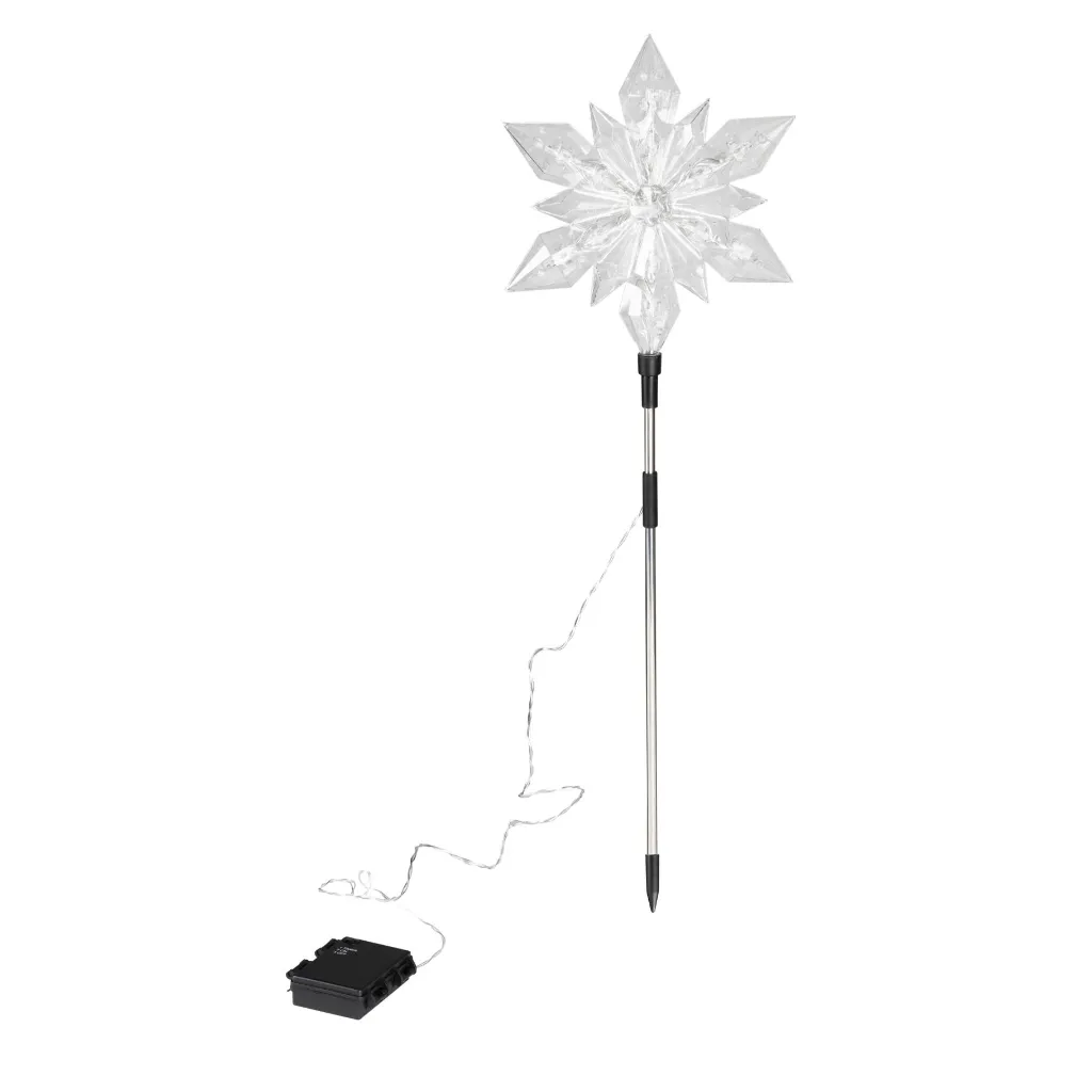 2er Set LED Gartenstecker Stern ca. 23,5 x 66 cm – Galeriebild 1, Artikelnummer 18515