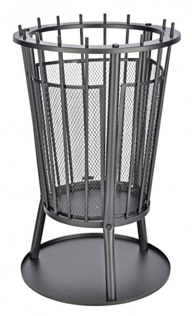 Feuerkorb mit Funkenschutz und Bodenplatte Ø40 cm für Garten Terrasse – Galeriebild 5, Artikelnummer 2790
