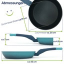 24 cm Aluminium Pfanne mit Antihaftbeschichtung & Soft Touch Griff – Galeriebild 9, Artikelnummer 17196