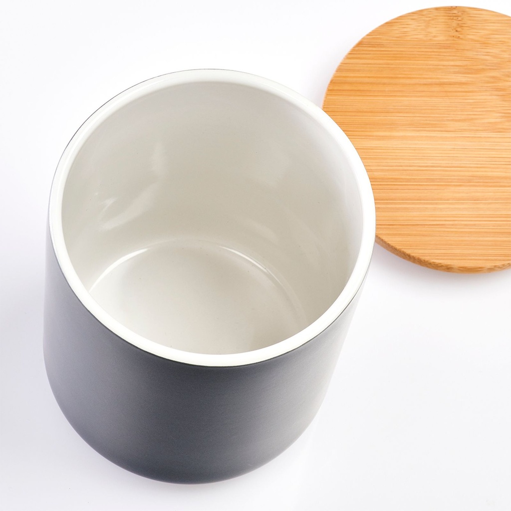 Zeller Keramik Vorratsdose, Bambusdeckel, 1150ml – Galeriebild 1, Artikelnummer 14806