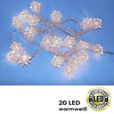 20 LED Lichterkette Sternenkette Weihnachten mit Sternen – Galeriebild 1, Artikelnummer 8509