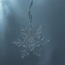 LED Schneeflocken Lichtervorhang 71 LEDs kaltweiß Batteriebetrieb – Galeriebild 5, Artikelnummer 18215