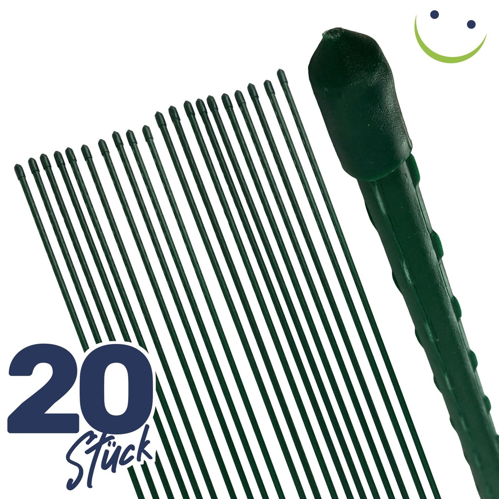 Pflanzstab Rankhilfe Stahl mit Kunststoff Ummantelung grün 90 cm – Galeriebild 4