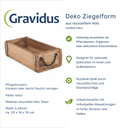 Deko Holzkiste Ziegelform aus recyceltem Holz mit Metallgriff 33x16 cm – Galeriebild 8, Artikelnummer 18213
