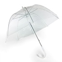 Transparenter Stockschirm mit Automatik, stabiler Regenschirm 83 cm