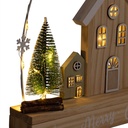 LED Weihnachtsstadt mit Gravur Merry Christmas – 35 warmweiße LEDs – Galeriebild 3, Artikelnummer 18316