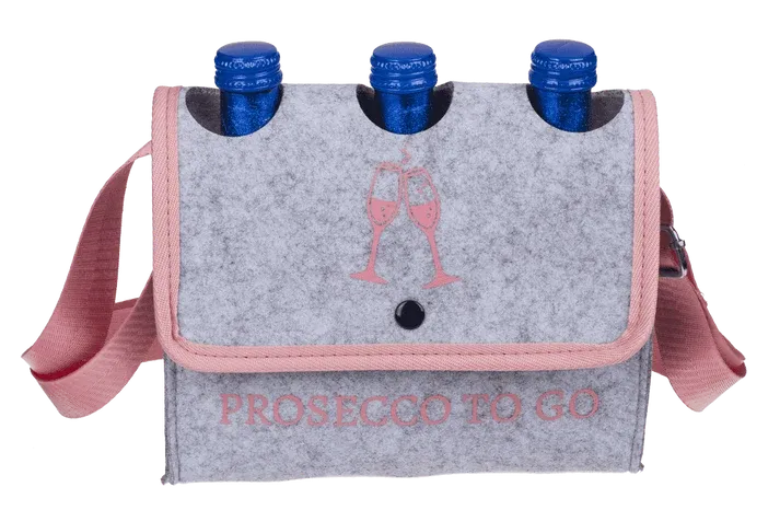Hellgraue Umhängetasche, Prosecco to Go – Galeriebild 1, Artikelnummer 18404