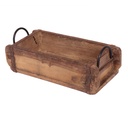 Deko Holzkiste Ziegelform aus recyceltem Holz mit Metallgriff 33x16 cm – Galeriebild 2, Artikelnummer 18213