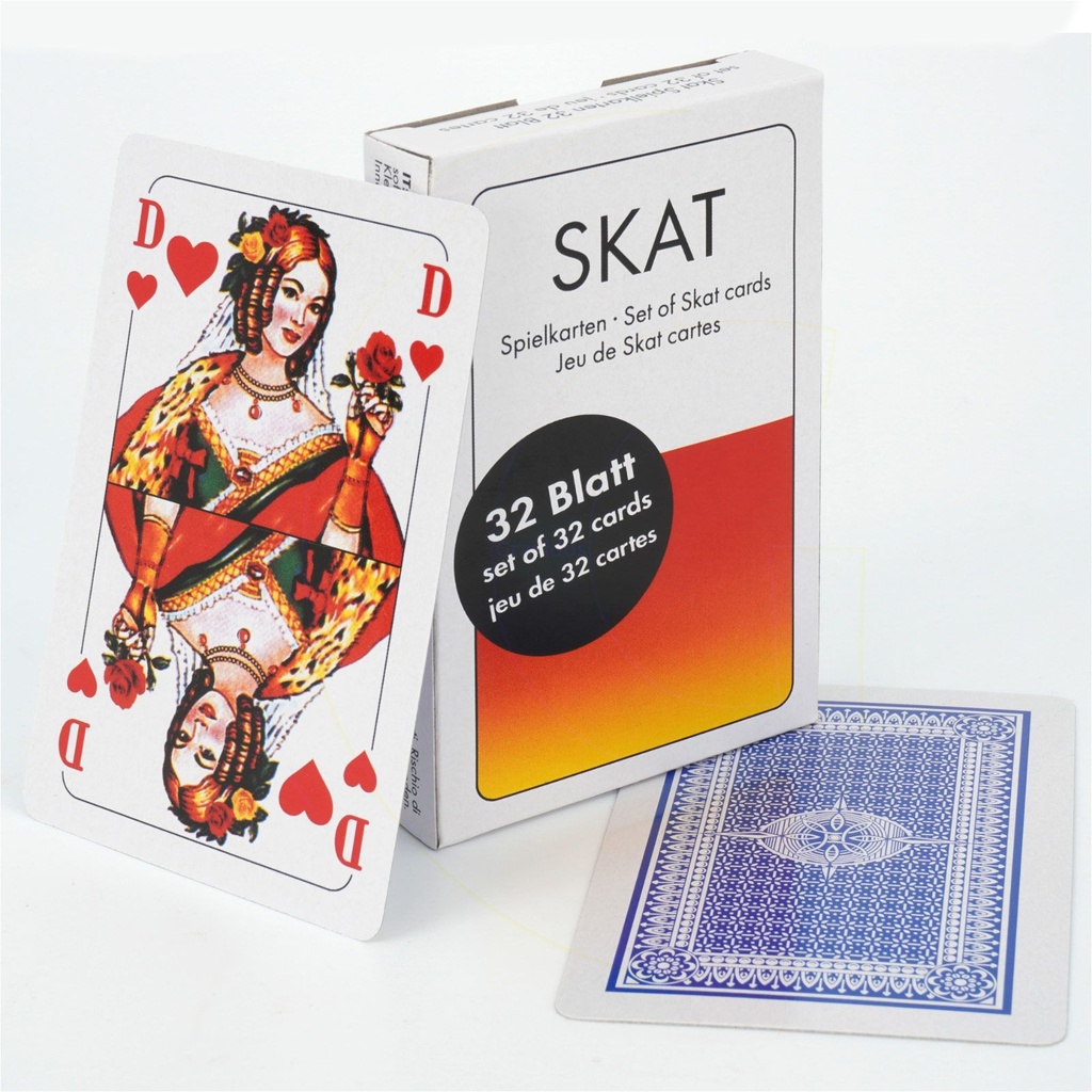 Skatkarten französisches Blatt 32 Spielkarten klassisches Kartenspiel – Galeriebild 2, Artikelnummer 2482