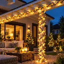 1000 LED Lichter auf Kunststoffrad für den Aussengebrauch, warmweiß – Galeriebild 1, Artikelnummer 18520