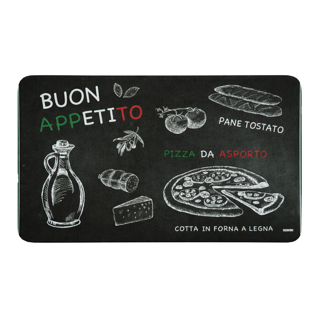 Frühstücksbrettchen Melamin mit Gummifüßen Motiv Ristorante 23x14 cm – Galeriebild 4, Artikelnummer 18237