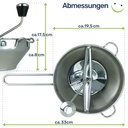 EDELSTAHL Passiermühle Passiersieb Zerkleinerer – Galeriebild 6, Artikelnummer 2573