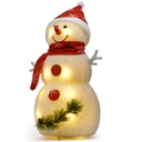 Dekorativer LED Schneemann 34 cm Innenbereich batteriebetrieben – Galeriebild 12, Artikelnummer 3818