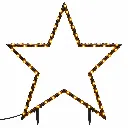 LED Gartenstecker Stern mit 150 warm weißen LEDs – Galeriebild 1, Artikelnummer 18518