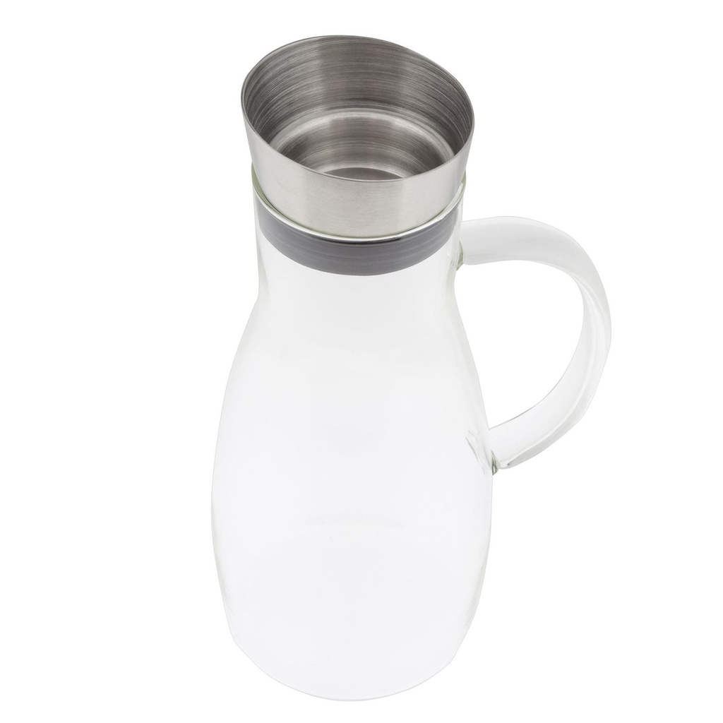 Wasserkaraffe mit Henkel 1,2 l mit Ausgießer, spülmaschinengeeignet – Galeriebild 2, Artikelnummer 18112