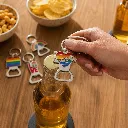 Flaschenöffner Schlüsselanhänger 4er Set Pride Metall 8 cm – Galeriebild 1, Artikelnummer 18437